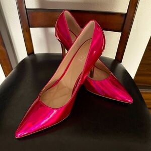 Fuschia Monochrome Pumps